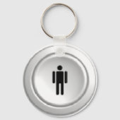 arcade-speler 1-toets sleutelhanger (Voorkant)