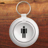 arcade-speler 1-toets sleutelhanger (Voorkant)