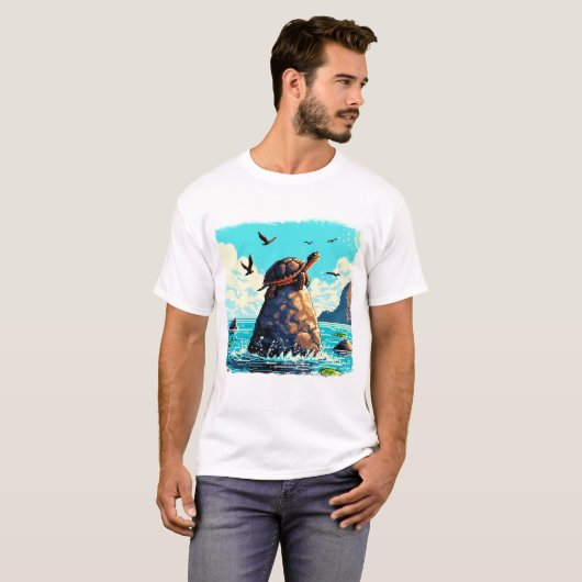 Arcade turtle t-shirt (Voorkant volledig)