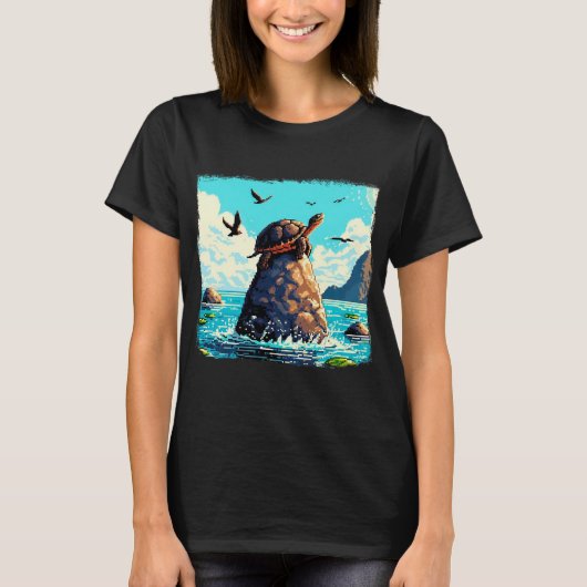 Arcade turtle t-shirt (Voorkant)