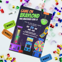 Arcade verjaardagsfeest uitnodiging
