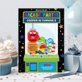 Arcade Verjaardagsfeestje Video Game Boy Kaart