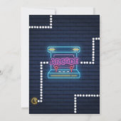 Arcade verjaardagsuitnodiging Gamer uitnodiging Ga (Achterkant)
