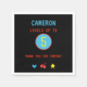 Arcade Video Game Birthday Party Hartelijk dank Servet (Voorkant)