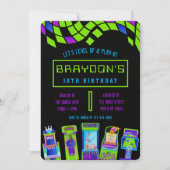 ARCADE VIDEO GAME GAMING Verjaardagsfeest Kaart (Voorkant)