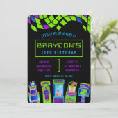 ARCADE VIDEO GAME GAMING Verjaardagsfeest Kaart (Staand voorkant)