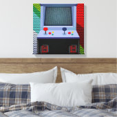 Arcade Video Game Joystick Colorful Wall Art Canvas Afdruk (Insitu (Slaapkamer))