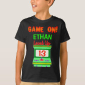 Arcade Video Game op Birthday Boy Party T-shirt (Voorkant)