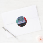 Arcade Video Game Verjaardag Party Favor Ronde Sticker (Envelop)