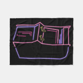Arcade Video Gamer Machine 80s 90s Re Fleece Deken (Voorkant (Horizontaal))