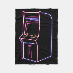 Arcade Video Gamer Machine  80s 90s Re Fleece Deken