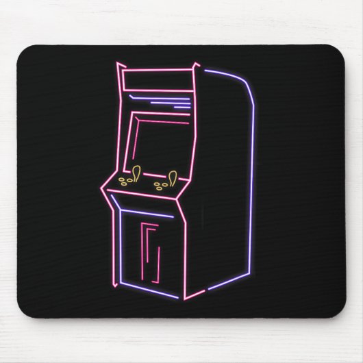 Arcade Video Gamer Machine 80s 90s Re Muismat (Voorkant)