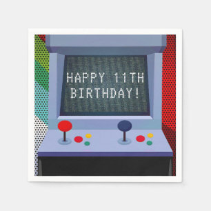 Arcade Videogame Verjaardagsfeestje Servet