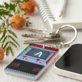 Arcade Videospel Joystick Persoonlijke Naam Sleutelhanger (Voorkant Rechts)