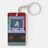 Arcade Videospel Joystick Persoonlijke Naam Sleutelhanger (achterkant)