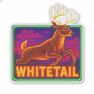 Arcade Whitetail-Sticker Sticker