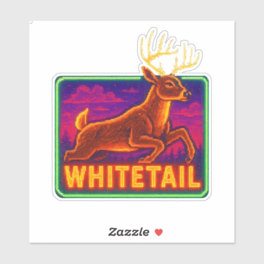 Arcade Whitetail-Sticker Sticker (Vel)