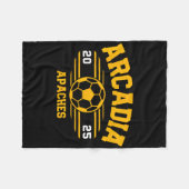 Arcadia Apaches Soccer Byll 2025  Fleece Deken (Voorkant (Horizontaal))