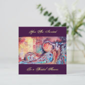 ARCADIA - BUTTERFLY PLANT Blue Red Pink Champagne Kaart (Staand voorkant)