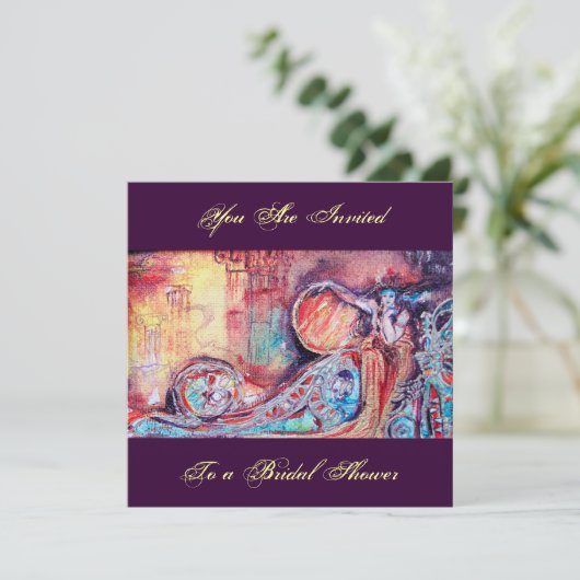 ARCADIA - BUTTERFLY PLANT Blue Red Pink Champagne Kaart (Staand voorkant)