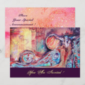 ARCADIA - BUTTERFLY PLANT Blue Red Pink Champagne Kaart (Voorkant / Achterkant)