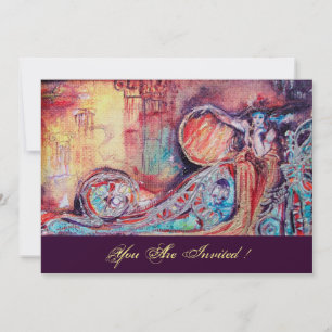 ARCADIA - BUTTERFLY PLANT Blue Red Pink Champagne Kaart