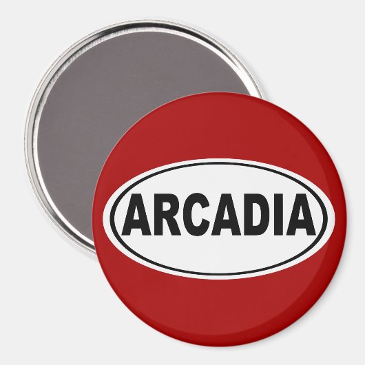 Arcadia California Magneet (Voorkant / Achterkant)