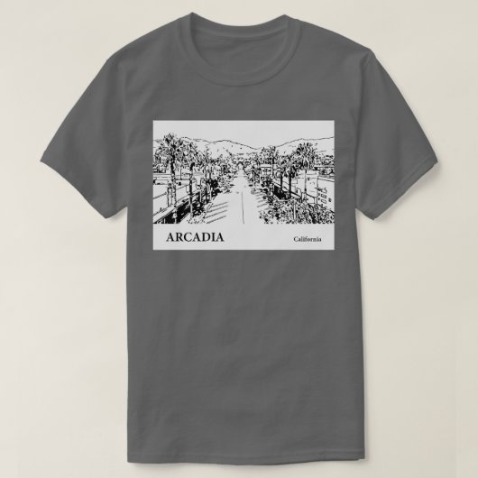 Arcadia California TShirt 2 (Design voorkant)