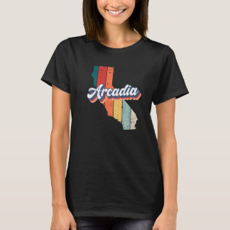 Arcadia City Retro  Hometown California Pre T-shirt