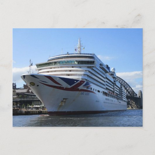 Arcadia Docked bij Circular Quay Briefkaart (Voorkant)