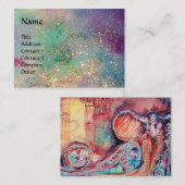 ARCADIA/MAGIC GOLD SPARKLES Blue Green, Blauwgroen Visitekaartje (Voorkant / Achterkant)