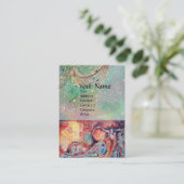 ARCADIA/MAGIC GOLD SPARKLES Blue Green, Blauwgroen Visitekaartje (Staand voorkant)