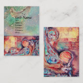 ARCADIA/MAGIC GOLD SPARKLES Blue Green, Blauwgroen Visitekaartje (Voorkant / Achterkant)