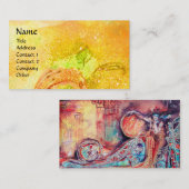 ARCADIA / MAGIC GOLD SPARKLES Geel Groen Visitekaartje (Voorkant / Achterkant)