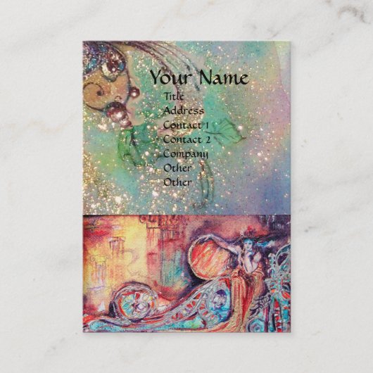 ARCADIA / MAGISCHE VLINDER PLANT, blauwgroen Visitekaartje (Voorkant)