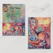 ARCADIA / MAGISCHE VLINDER PLANT, blauwgroen Visitekaartje (Voorkant / Achterkant)