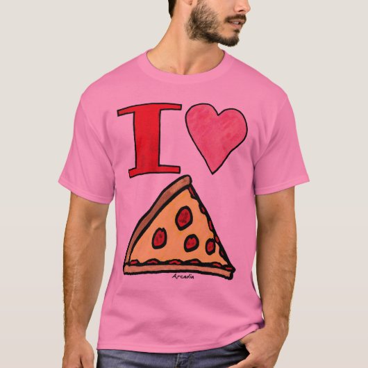 Arcadia probeert ons iets te vertellen over Pizza T-shirt (Voorkant)