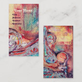 ARCADIA, Red Blue Silver Abstract Visitekaartje (Voorkant / Achterkant)