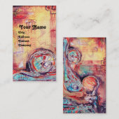 ARCADIA, Red Blue Yellow Silver Abstract Visitekaartje (Voorkant / Achterkant)