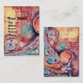 ARCADIA, Red Blue Yellow Silver Abstract Visitekaartje (Voorkant / Achterkant)