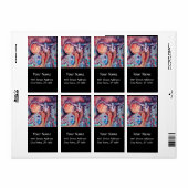 ARCADIA, Red Pink Blue Black Gold Etiket (Full Sheet)