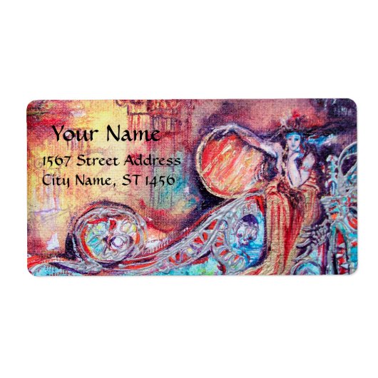 ARCADIA, Red Pink Blue Gold Etiket (Voorkant)