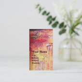 ARCADIA, Red Yellow Blue Silver Abstract Visitekaartje (Staand voorkant)