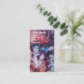 ARCADIA, Red Yellow Blue Silver Abstract Visitekaartje (Staand voorkant)