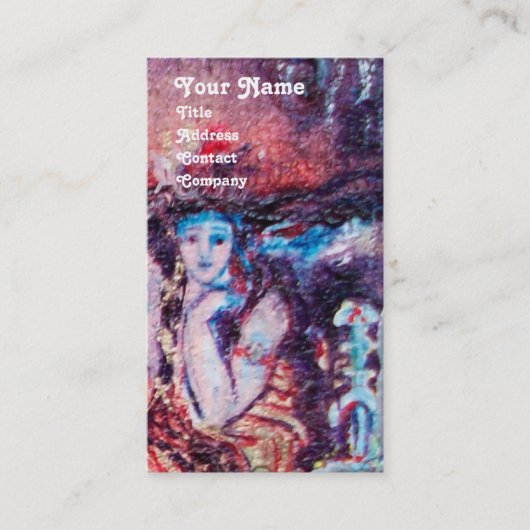 ARCADIA, Red Yellow Blue Silver Abstract Visitekaartje (Voorkant)