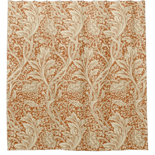 Arcadia William Morris Hawthorn Leaves Pattern Douchegordijn (Voorkant)