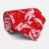 Arcadia, , zacht glitter rood en wit stropdas (Opgerold)