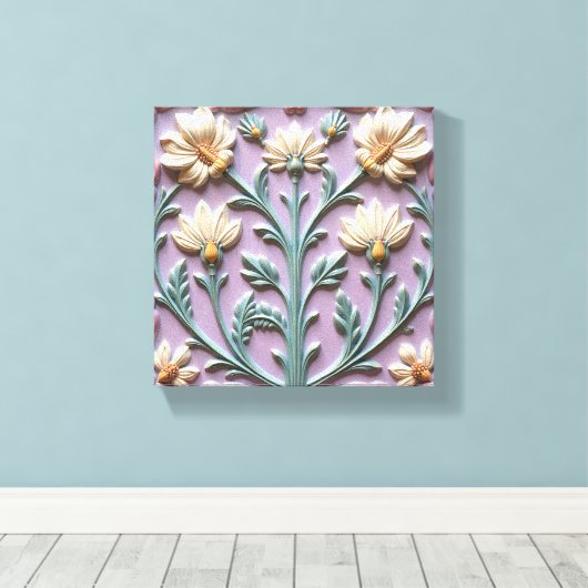 Arcadische emblematische omhelzing canvas afdruk (Insitu (Houten vloer))