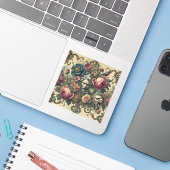 Arcane Atelier – Gotisch barok Sierkussen Sticker (Laptop met iPhone)