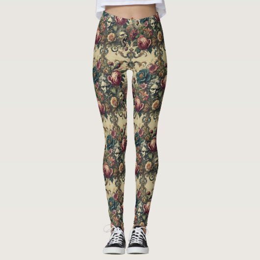 Arcane Atelier – Gotisch Victoriaans Leggings (Voorkant)